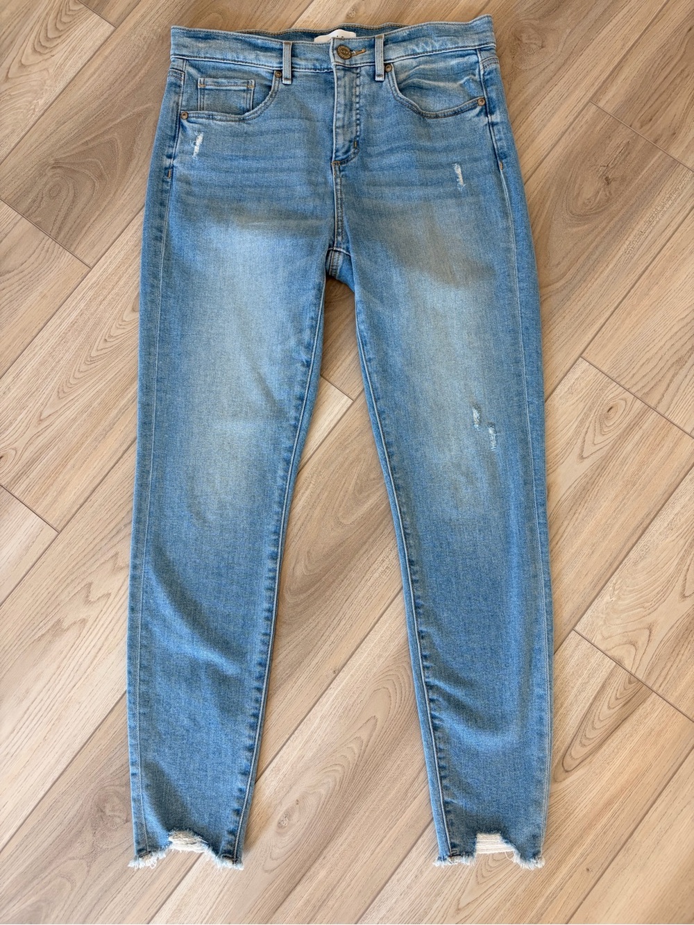 Classic Light Blue Distressed Women’s Jeans